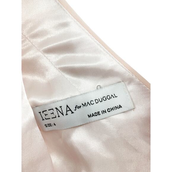 MAC DUGGAL Dress Size 4 Evening Gown Blush Pink NEW High Neck Chiffon - Picture 4 of 9